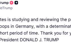 ABD Başkanı Trump: 'Almanya'daki askerlerimizin sayısını azaltmayı düşünüyoruz'