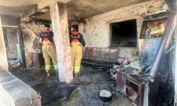 Afşin'de ev yangını: 4 kişi dumandan etkilendi