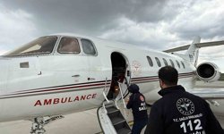 Ağrı'da tedavi gören prematüre bebek ambulans uçakla Elazığ'a sevk edildi