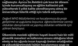 AK Partili Cıngı'dan KAYÜ yönetimi ve öğrencilerine Start-Up teşekkürü