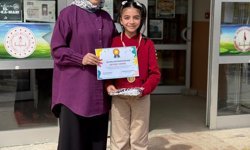 Altıntaş'ta minik öğrencinin çevre duyarlılığı