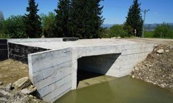 Andırın'da 5 mahalleye ulaşım sağlayan köprü menfezde sona gelindi