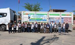 Aydın Büyükşehir'den Germencik'te küçük üreticilere yem desteği