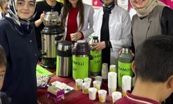 Aydıntepe'de öğrencilerden çay festivali