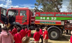 Babaeski'de öğrencilere orman sevgisi ve yangın eğitimi verildi