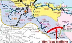 Bahçesaray-Hizan yolu geçici olarak ulaşıma kapatıldı