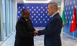 Bakan Fidan, Zambiya Dışişleri Bakanı Haimbe ile bir araya geldi
