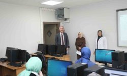 Başkan Taban'dan İNESMEK kursiyerlerine ziyaret