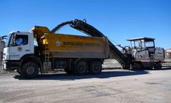 Battalgazi'de sökülen asfalt kırsal yollarda değerlendiriliyor