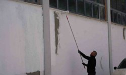 Bilecik'te kapalı pazar alanında bakım ve yenileme çalışması