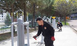 Bilecik'te park ve oyun alanlarına yeni kameriyeler yerleştirildi