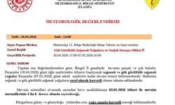 Bingöl için sağanak yağış uyarısı