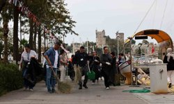 Bodrum'da temizlik seferberliği yeniden başladı