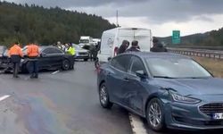 Bolu'da TEM Otoyolu'nda 10 araçlı zincirleme kaza: 6 yaralı