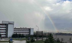 Bolu'da yağmur sonrası gökkuşağı şöleni