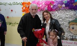 Bu kez yaşlılar minikleri ziyaret etti