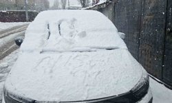 Bulanık'ta nisan ayında kar sürprizi