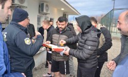 Bulanık'ta protokol ve polis sahada buluştu