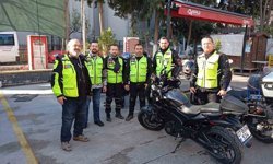 Buldanlı motosikletçilerden 'Güvenli Sürüş' çıkarması