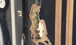 Burdur'da inşaat halindeki apartmana zarar veren şahıslar yakalandı