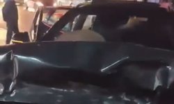 Bursa'da zincirleme kaza: 3 araç hurdaya döndü