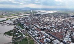 Bursa'nın sular altında kalan arazileri böyle görüntülendi