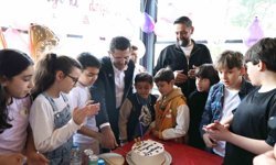 Çekmeköy'de şehit olan Fatma Nur öğretmenin oğlu Hasan Kemal'e doğum günü sürprizi