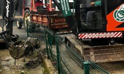 Cerrah'ta sulama kanalları temizlendi