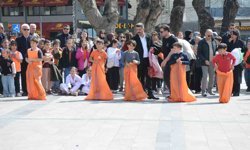 Çocuk şenliği Sinop'ta renkli görüntülere sahne oldu