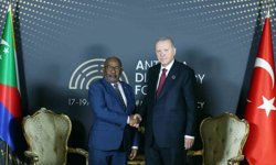 Cumhurbaşkanı Erdoğan Komorlar Birliği Cumhurbaşkanı Assoumani Azali ile görüştü