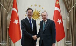 Cumhurbaşkanı Recep Tayyip Erdoğan, Cumhurbaşkanlığı Külliyesi'nde NATO Genel Sekreteri Mark Rutte ile bir araya geldi.