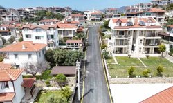 Datça'da 13 kilometre sıcak asfalt serimi tamamlandı