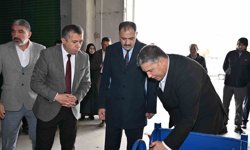 Demirci'de küçükbaş üreticilerine 'Kilitli yemlik' desteği