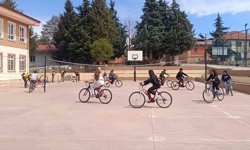 Denizli'de köy okullarında pedallar yeniden dönüyor