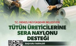 Denizli'de tütün üreticisine destek