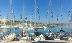 Denizlili gönüllü Salih Tekin Sumud Filosuna katılmak için İtalya'da