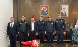 Dicle Kaymakamı Atış, Polis Haftasında emniyet personelini makamında ağırladı