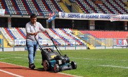 Dr. Necmettin Şeyhoğlu Stadyumu'nda bakım çalışması başlatıldı