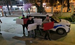 Düzce'de polislere anlamlı sürpriz: 'İyi ki varsınız'