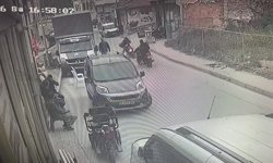 Edirne'de iki motosikletin çarpıştığı kaza kamerada: 1 yaralı