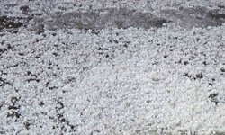 Elazığ'da dolu etkili oldu