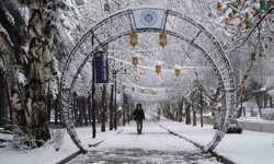 Erzurum'da kar kenti yeniden beyaza bürüdü