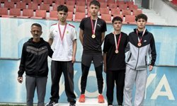 Eskişehirli atletler Konya'dan madalya ile döndü