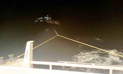 Fethiye açıklarında makine arızası nedeniyle sürüklenen tekne kurtarıldı