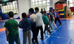 Geleceğin pehlivanları güreş kursuyla yetişiyor