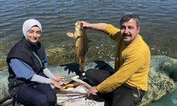 Gölette kaçak avcılığa geçit yok: Yasa dışı ağ imha edildi