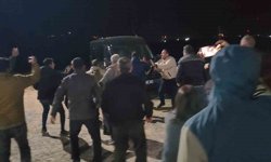 Gülistan Doku soruşturmasında Tunceli Adliyesi önünde arbede