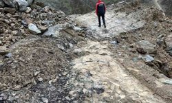 Hakkari-Van kara yolunda heyelan riski devam ediyor