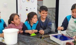 Hasköy'de ebru sanatına yoğun ilgi