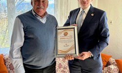 Hisarcık'ta gazilere Şükran Belgesi